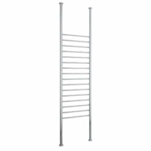 FC70R Straight Round Floor to Ceiling Heated Towel Rail