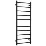 SR19MB Matt Black Round Ladder Heated Towel Rail