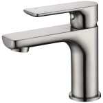 Modern National Bondi Round Basin Mixer Brushed Nickel