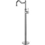 Modern National Montpellier Chrome Federation Traditional Freestanding Bath Spout With Mixer