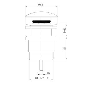 Ovia Universal Basin Pop Up Waste