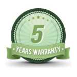 icon 5 years warranty