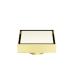Nero 100mm Square Tile Insert Floor Waste 50mm Outlet Brushed Gold