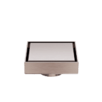 Nero 100mm Square Tile Insert Floor Waste 50mm Outlet Brushed Bronze