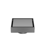 Nero 100mm Square Tile Insert Floor Waste 50mm Outlet Gun Metal