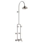 Fienza Lillian Exposed Rail Shower & Bath Set, Brushed Nickel