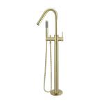 Meir Freestanding Round Bath Mixer with Hand Spray Tiger Bronze