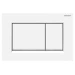 Geberit Sigma 30 Matte White Square Button In Wall