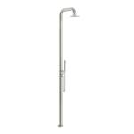 Linkware Elle 316 Outdoor Free Standing Twin Shower Brushed Stainless