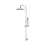 Meir 2 in 1 Twin Round Combination Shower Rail 200mm Rose & Single Function Hand Shower Chrome