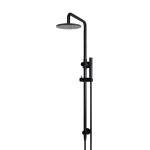 Meir 2 in 1 Twin Round Combination Shower Rail 200mm Rose Single Function Hand Shower
