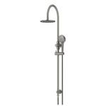 Meir Round Gooseneck Shower Set with 200mm Rose, Three-Function Hand Shower Shadow