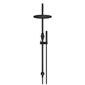 Meir-Round-Gooseneck-Shower-Set-with-300mm-Rose,-Single-Function-Hand-Shower-Matte-Black-01