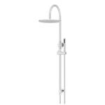 Meir Round Gooseneck Shower Set with 300mm Rose, Single-Function Hand Shower Polished Chrome