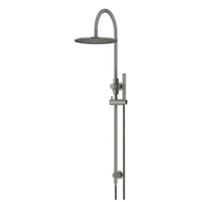 Meir-Round-Gooseneck-Shower-Set-with-300mm-Rose,-Single-Function-Hand-Shower-Shadow