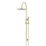 Meir Round Gooseneck Shower Set with 300mm Rose, Single-Function Hand Shower Tiger Bronze