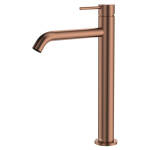 Fienza Kaya Tall Basin Mixer, Brushed Copper
