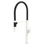 Fienza Kaya Pull Down Sink Mixer, Matte White