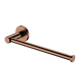 Fienza Kaya Hand Towel Rail Toilet Roll Holder Brushed Copper