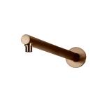 Meir Round Wall Shower Arm 400mm, Lustre Bronze