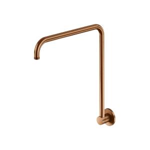 Meir High Rise Wall Shower Arm, Lustre Bronze