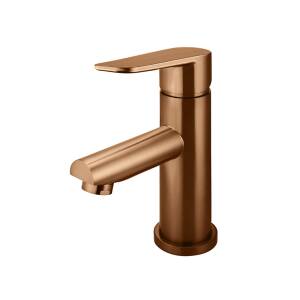 Meir Paddle Basin Mixer, Lustre Bronze