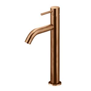 Meir Piccola Tall Basin Mixer Tap with 13mm Spout, Lustre Bronze
