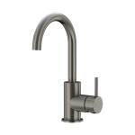 Meir Round Gooseneck Basin Mixer with Cold Start Shadow