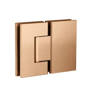 Meir Glass to Glass Shower Door Hinge, Lustre Bronze