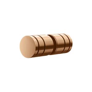 Meir Shower Door Round Handle, Lustre Bronze