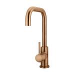 Meir Round Kitchen Mixer Tap, Lustre Bronze