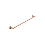 Meir Round Single Towel Rail 900mm, Lustre Bronze