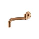 Meir Round Swivel Wall Spout, Lustre Bronze