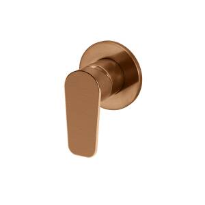 Meir Round Wall Mixer Paddle Handle Lustre Bronze