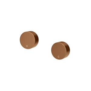 Meir Circular Wall Taps, Lustre Bronze