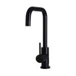 Meir Round Kitchen Mixer Tap Matte Black