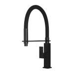 Meir Flexible Matte Black Kitchen Mixer