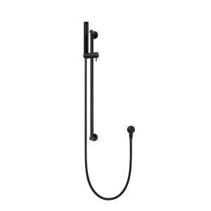 Meir Round Shower on Rail Matte Black