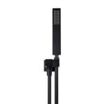 MEIR Square Matte Black Portable Hand Shower on Bracket (MZ05)