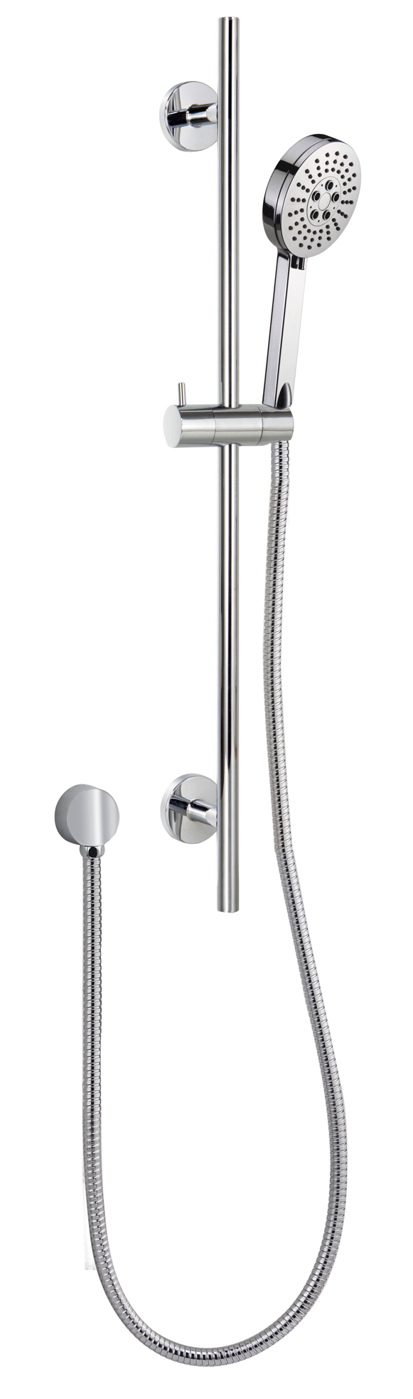 Round Chrome Sliding Rail Hand held Shower Set