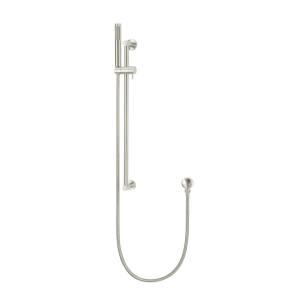Meir Round Shower on Rail - PVD Brushed Nickel
