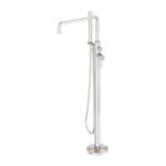 Nero Zen SS316L Freestanding Bath Mixer Brushed Nickel