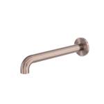 Nero Zen SS316L 230mm Round Basin/Bath Spout Only Brushed Bronze