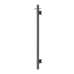 Modern National Mirage Vertical Heated Towel Rail - Gun Metal