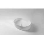 Ovia Claya Pill Oval Counter Top Basin Gloss White