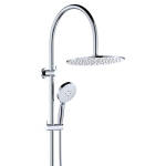 Fienza Empire Slim Curved Twin Shower, Chrome