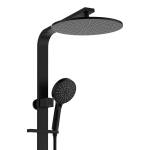 Fienza Empire Slim Deluxe Twin Shower, Matte Black