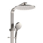 Fienza Empire Slim Deluxe Twin Shower, Brushed Nickel