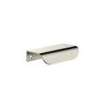 Meir Öppen Edge Pull 75mm Cabinet Handle - Brushed Nickel