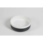 Ovia Claya Alba Matte Black and Matte White Counter Top Basin